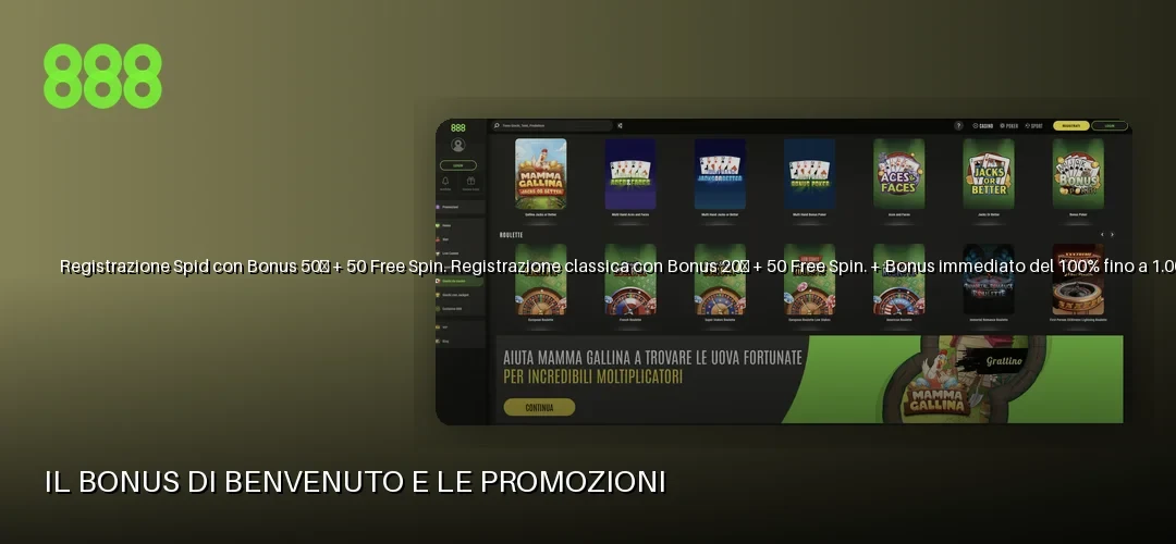 888 Casino promotional banner
